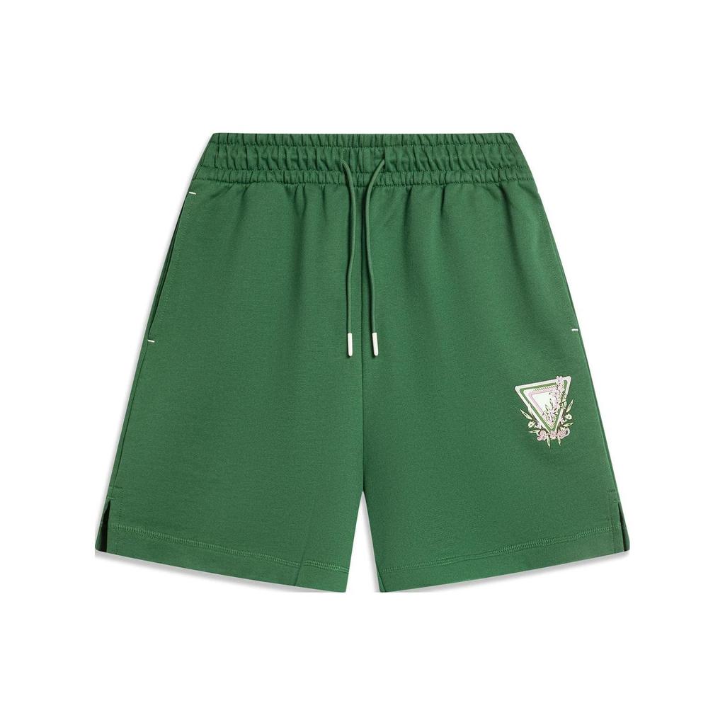 Li Ning Sports Lifestyle Series Pattern Solid Color Printed Casual Shorts Women Shorts AKST416-2