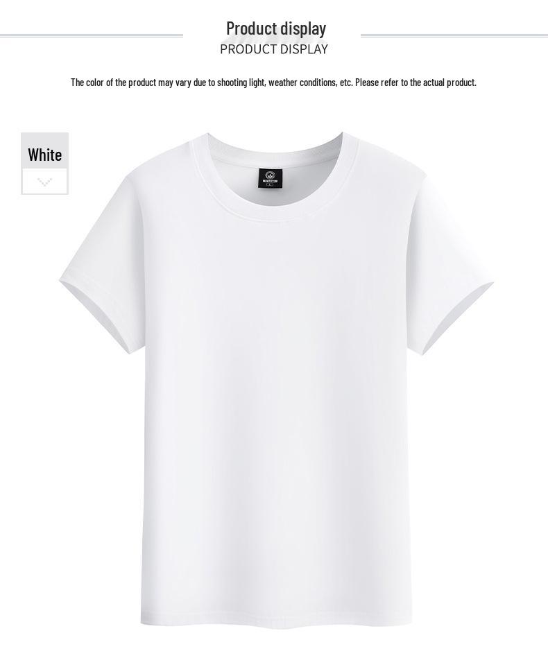 Мужская летняя 2025 хлопковая свободная повседневная футболка с коротким рукавом