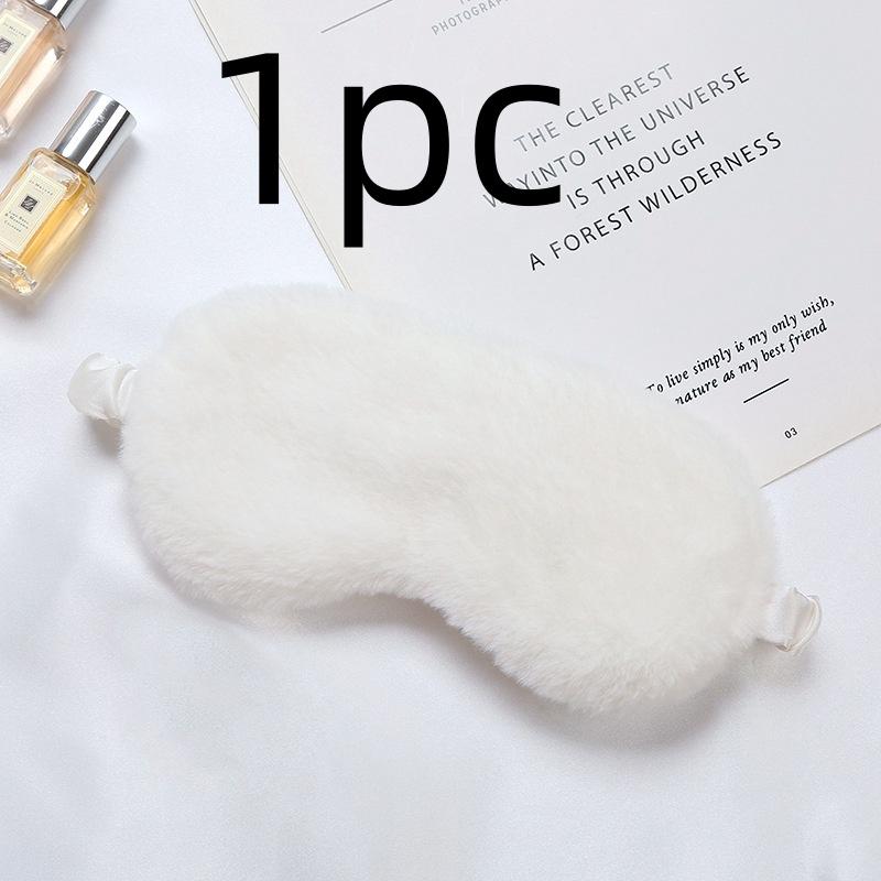 Шелковая маска для сна, милая мягкая, мохнатая, блокирующая свет, маска для сна, дорожная повязка для сна, домашняя ночная маска для сна, повязка на глаза для женщин и мужчин