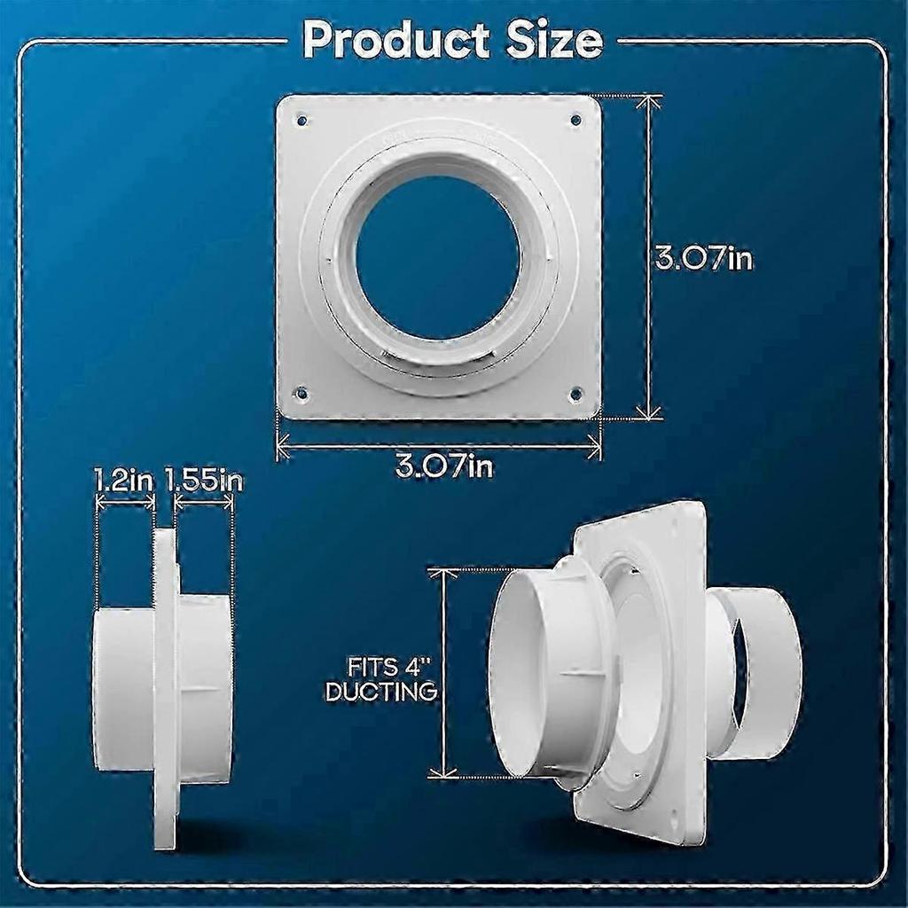 Dryer Vent Connector, Twist Lock Dryer Hose Vent Kit with Quick Connect & Disconnect, Dryer Vent wi