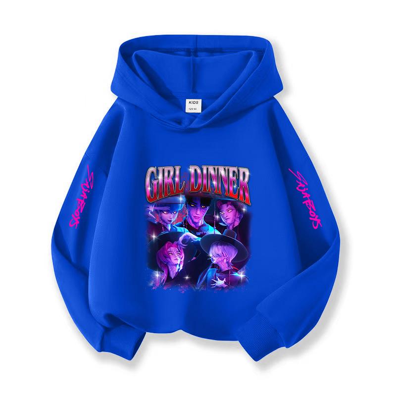 2025 New KPOP Korean Christmas Casual Children's Hoodie Fashionable, Versatile, Casual and Comfortable Girls' Top