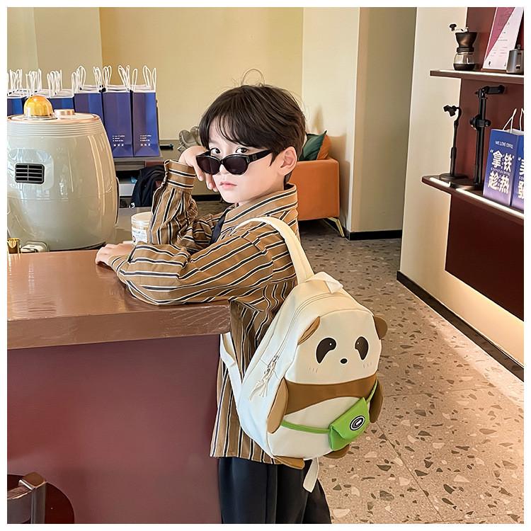 Trendy Kids Panda Backpack For Kindergarten With Breathable Cushioned Straps