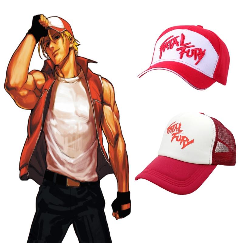 Fatal Fury Терри Богард Вышитая Хлопковая Бейсболка Хип-хоп Стиль