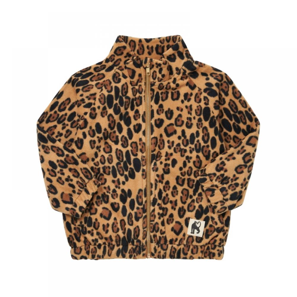Mini Rodini 1000006013 Leopard Fleece Jacket Leopard Fleece Kids Jacket