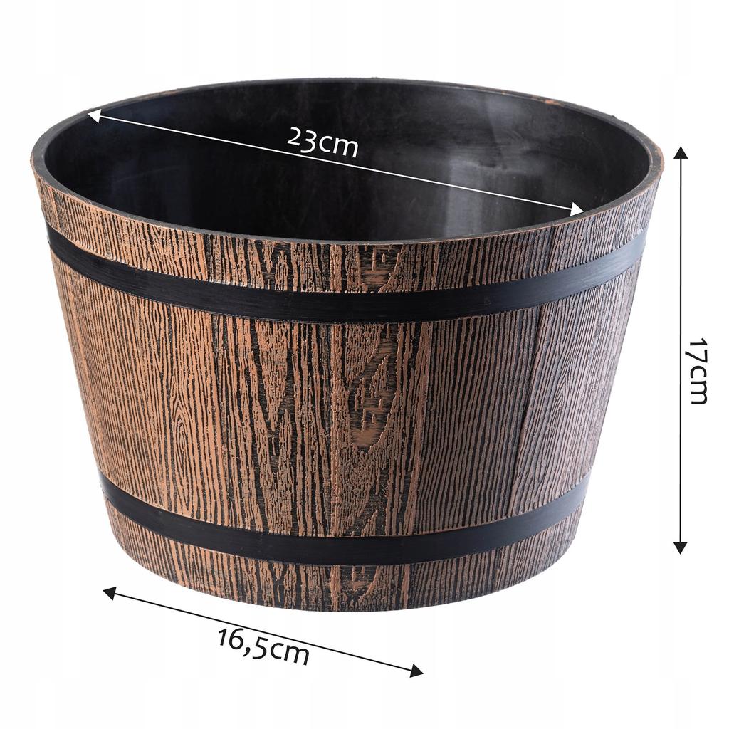 KADAX Doniczka Donica Na Kwiaty Osłonka Z Wkładem Kwietnik Plastikowa Ogród