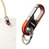 Key Ring Carabiner | Mens Zinc Alloy Car Key Chain with Double Ring -