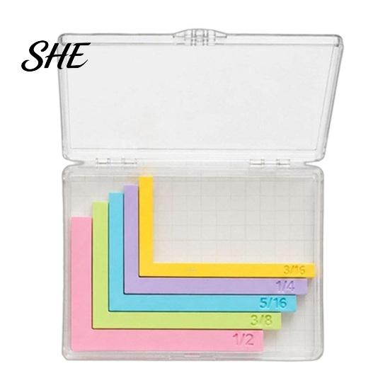 Journaling Layout Guides 1 Set Paper Crafting Alignment with Case, Color-Coded Tools Craft Room Organization Accessories Size Tabs, Precision Layering