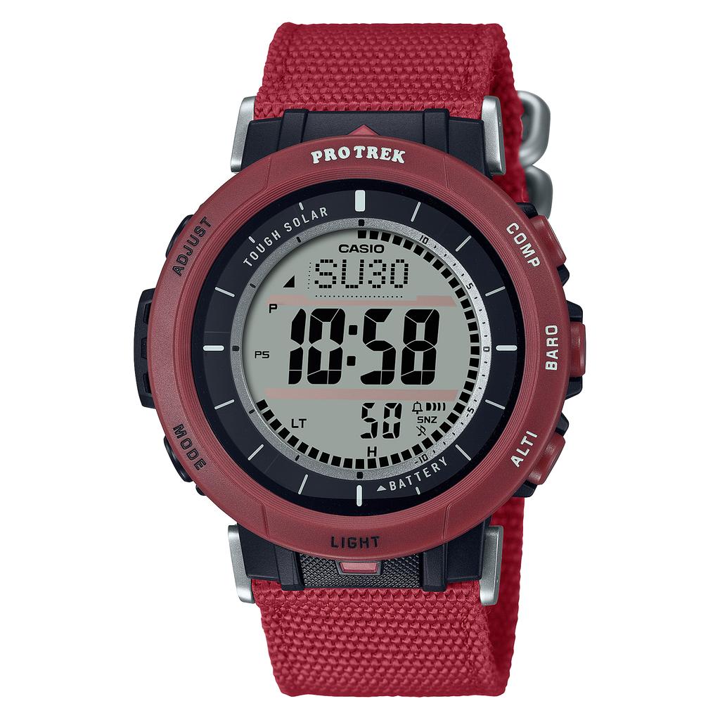 Casio Мужские Аналоговые Кварцевые Часы с Будильником из Смолы, Водонепроницаемые до 100 м PRG-30B-4