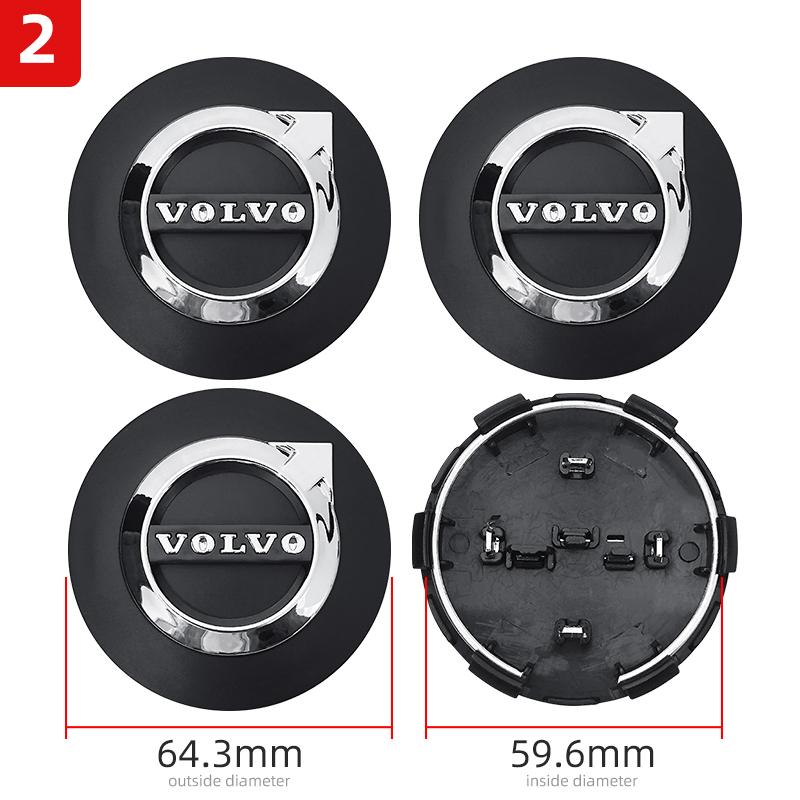 4 шт./комплект 64 мм Значок VOLVO Центральная заглушка колеса автомобиля Для Volvo XC60 V70 S60 XC90 S80 V40 XC70 V50 Декоративные аксессуары для колпака диска