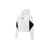 American Retro Casual Color-Block Loose Short Hoodie Women Hoodies White 586524-02