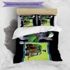 3pcs Paw Paw10 Design Cover Set - HD Printed Bedding with 1 Cover and 2 Pillowcases - Perfect for Home and Dorm Decor