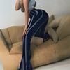 Женские брюки для йоги эластичные со средней посадкой повседневные с принтом расклешенные брюки с принтом, подчеркивающие силуэт ног, брюки для бега, ходьбы, длинные брюки