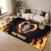 Custom Rug Juventus FC Pattern Print Name Text Soft Non‑Slip Floor Carpet for Home Indoor Decoration