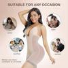 Backless Shapewear for Women Tummy Control Seamless Bodysuit Mesh Built-in Bra Faja Body Shaper with U Plunge S-3XL