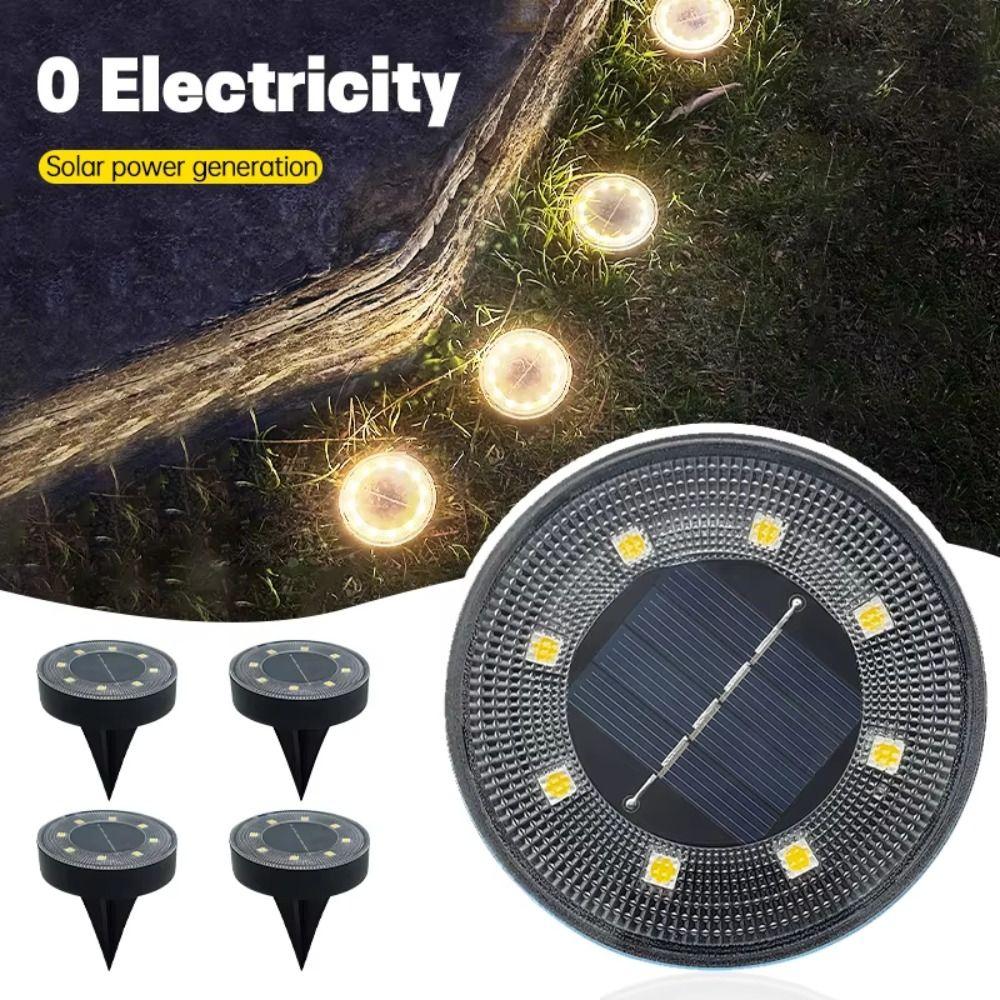 Waterproof LED Solar Floor Lamp LED Waterproof Underground Lamps Courtyard Decoration