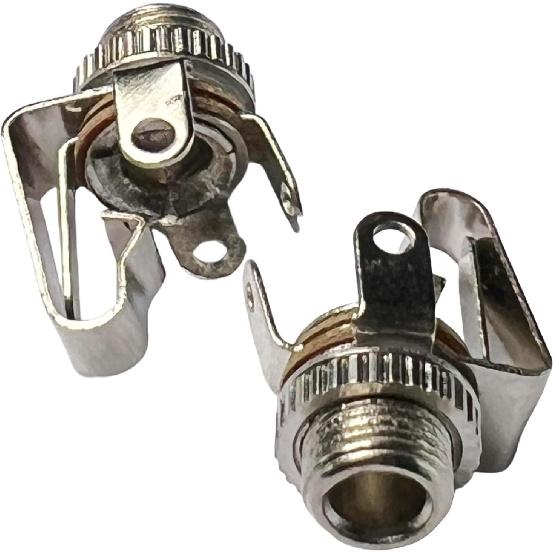 CESS 1/8" 3.5mm Mono TS Female Jack Socket with Switch Panel Mount (10 Pack)