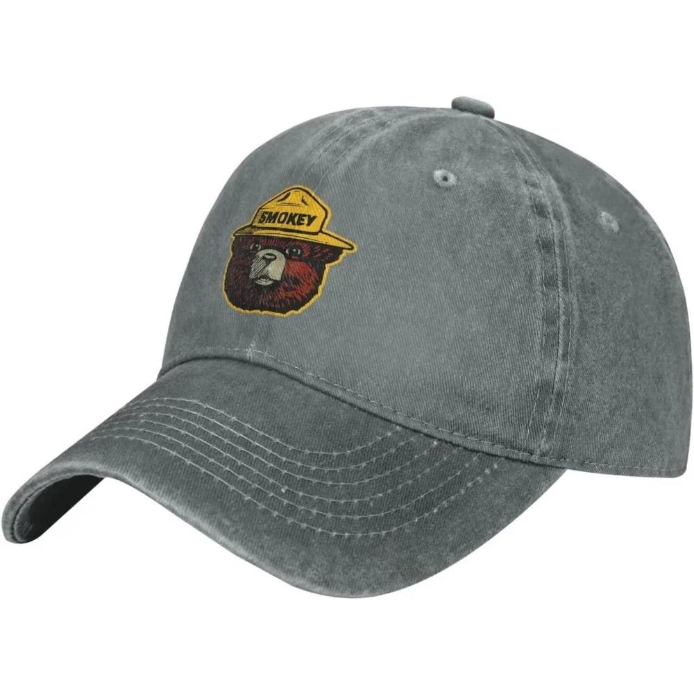 Кепка дальнобойщика Smokey The Bear Denim Бейсболка для мужчин или женщин Ковбойские кепки