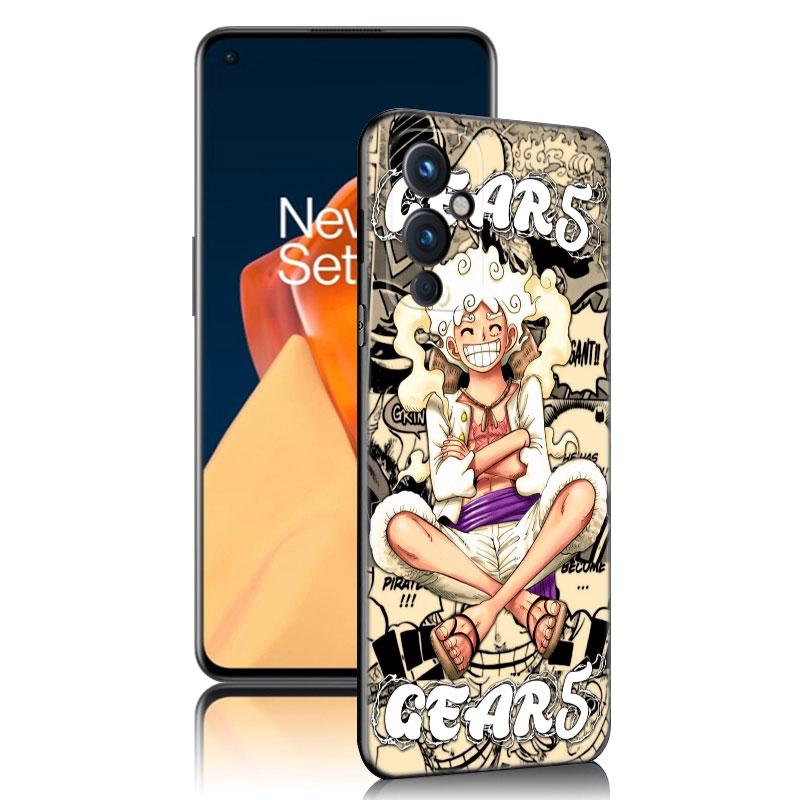 Luffy's Gear 5 Anime Black Silicone Phone Case For OnePlus 9 10 11 12 ACE 2V Pro 9RT 10T 10R Nord CE 2 3 Lite N10 N20 N30 5G