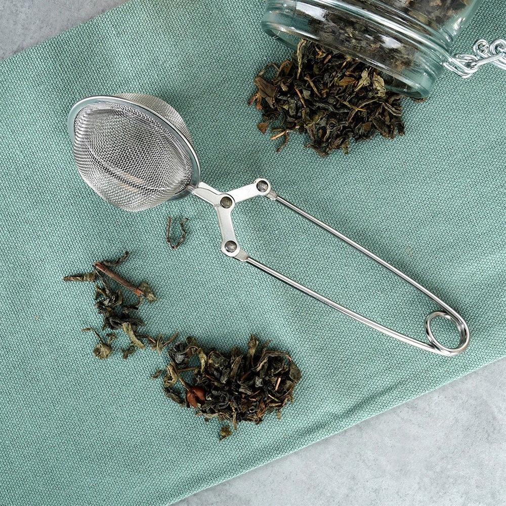 Steel tea strainer 5x16 cm