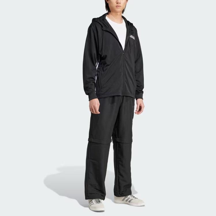 Adidas Оригинальные худи Adicolor Adibreak на молнии во всю длину для мужчин, черные IM8210