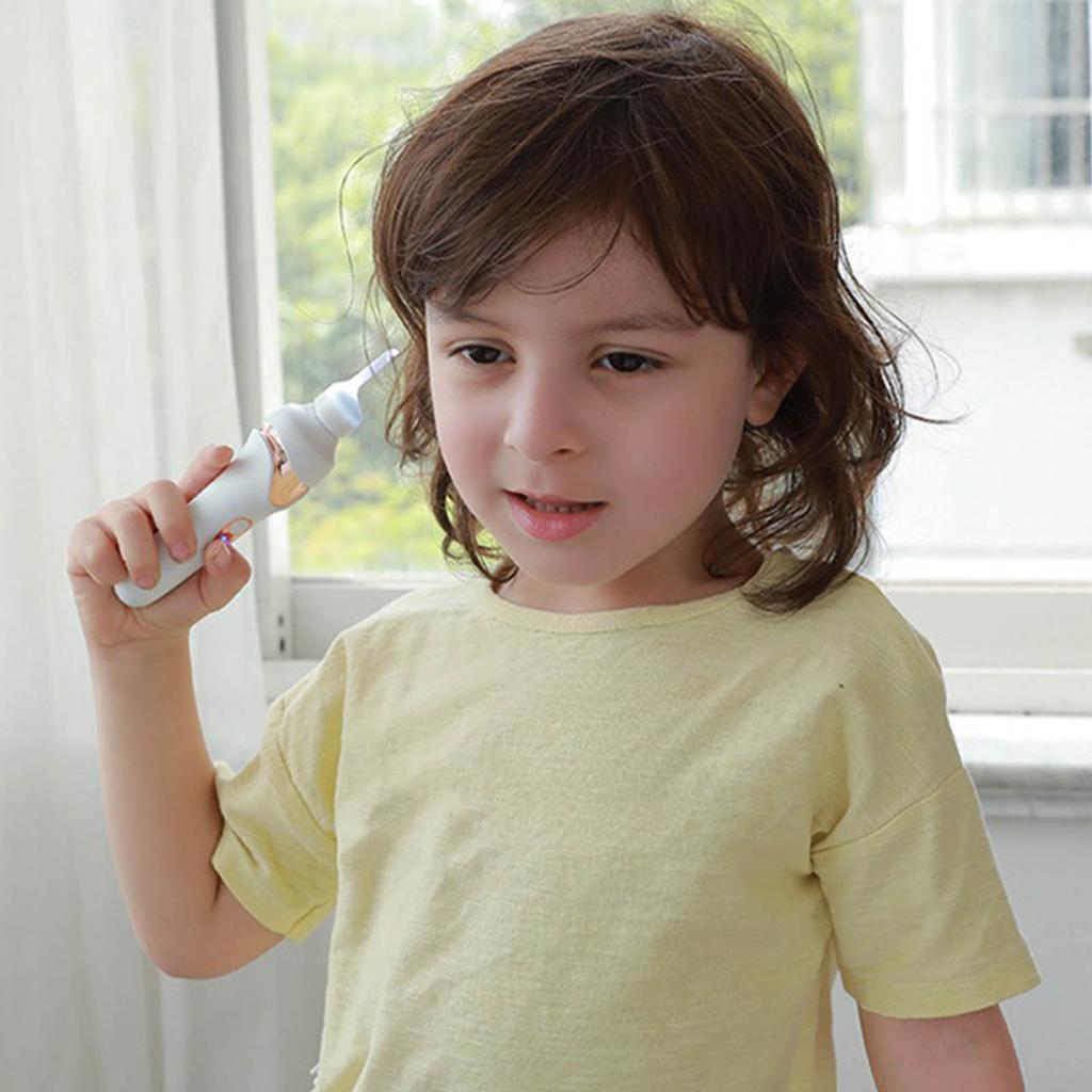 Luminous Electric Suction Ear Spoon Rechargeable Ear Pick Ear Cleaner Wax Removal Tool with LED Light for Children Adults