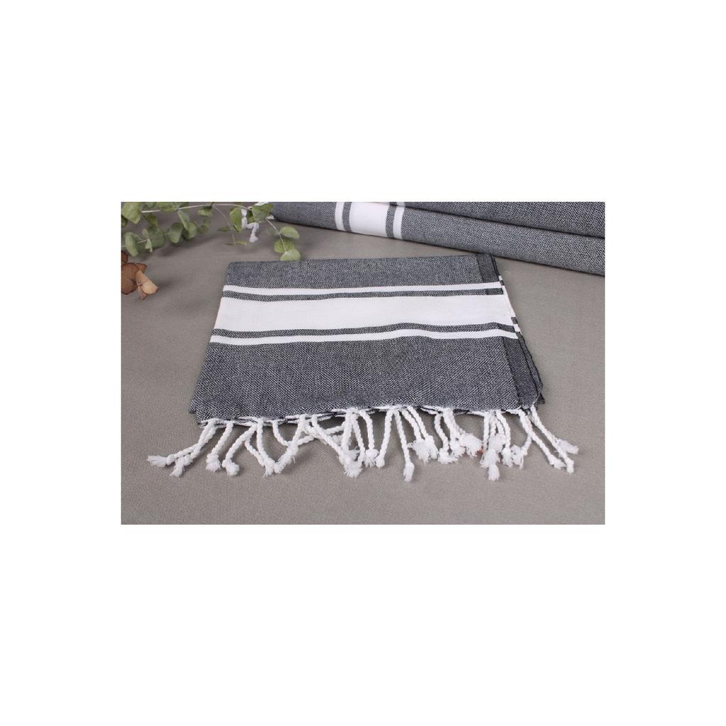 Пештемаль, Темно-серый Пештемаль, Хлопковая салфетка 60х90 см, Пештемаль для турецкой бани, Пештемаль для духовки,