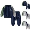 Комплект из свитера и спортивных штанов для малышей и мальчиков, толстовка с принтом динозавра для новорожденных мальчиков, топ + спортивные штаны с длинным рукавом для малышей