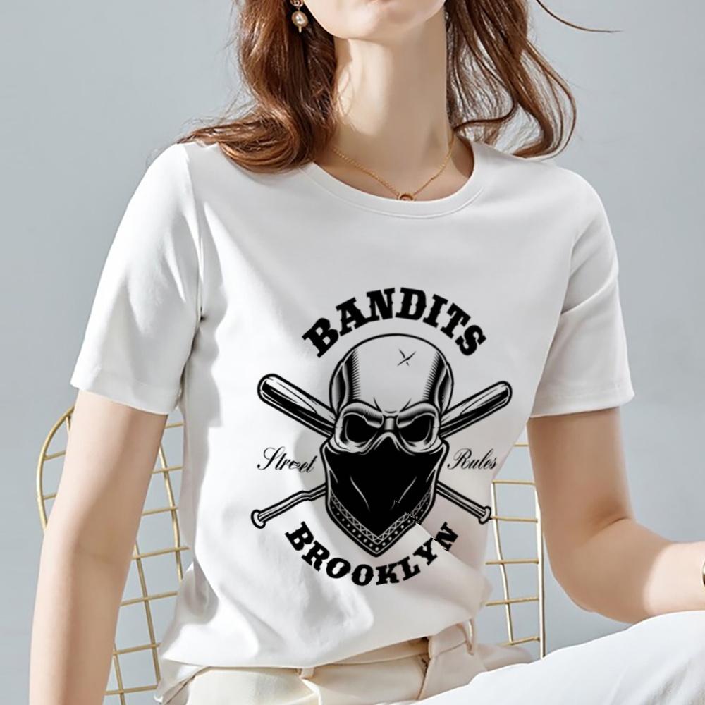 Женская футболка Street Trend Белый топ в стиле панк-готика с изображением пиратского черепа, короткий рукав, повседневный дышащий круглый вырез, удобный женский топ