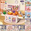 Мини игровой набор "Кухня" для детей из пластика для воображаемой готовки и ролевых игр, для девочек и мальчиков
