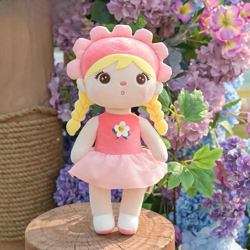 Girl Series Flower Plush Toy Doll With Pp Cotton Doll For Kids Decoration Gift