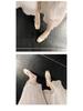 Gold Square Toe Mary Janes - Sheepskin, Hidden 6cm Heel, Size 32, Color Block, Soft Sole