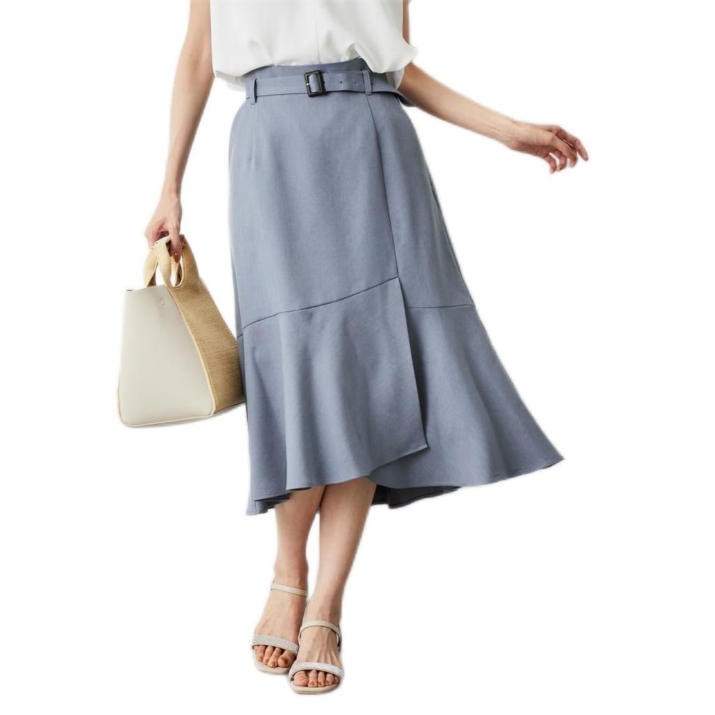 ROPE PICNIC Powder Twill Stretch Blue Maine Women's Skirt, GDC53010, (44)