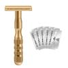 Comery Classic Safety Double-edged Razor Gold + Razor Blade 5p Set B0590 ,Korean Razor Blade