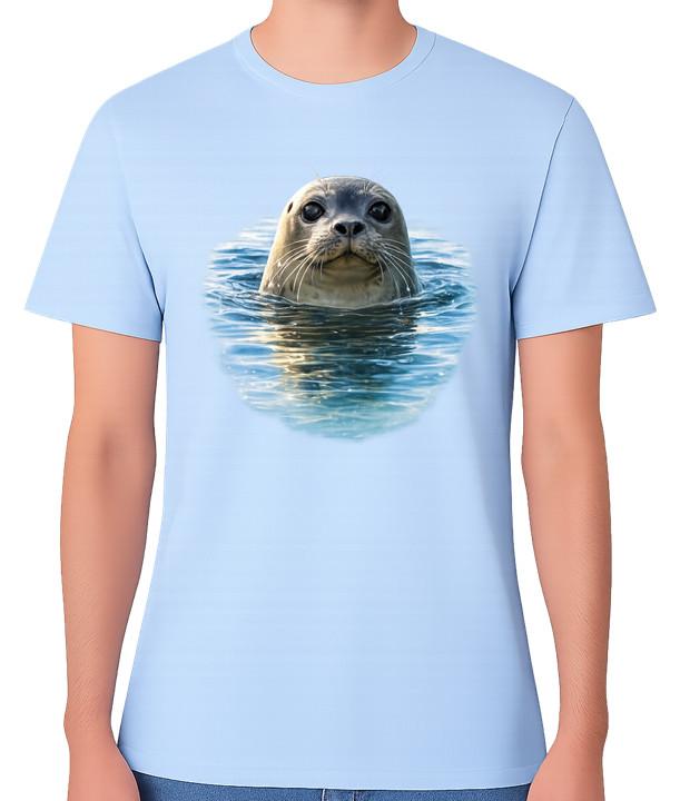 Seal Swimming Ocean Wildlife T-Shirt Cute Marine Animal Unisex Tee