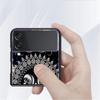 Роскошный чехол для Samsung Galaxy Z Flip 4 3 5G Черные жесткие ПК чехлы для телефона Модная задняя крышка ZFlip Funda Мандала 12 Созвездий