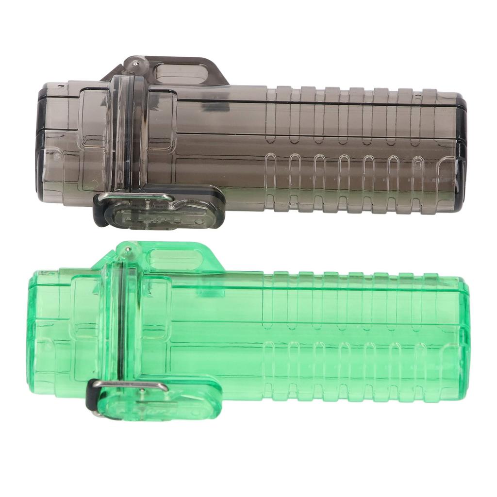 2Pcs Camping Plastic Water Proof Pocket Storage Tube Portable Organizer Holder Container for