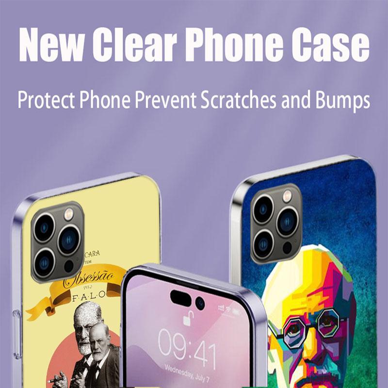 Sigmund Freud Founder of psychoanalysis Phone Case For Apple Iphone 16E 16 17 Pro Max Air 15 Pro 14 Plus 12 13 Mini Cove