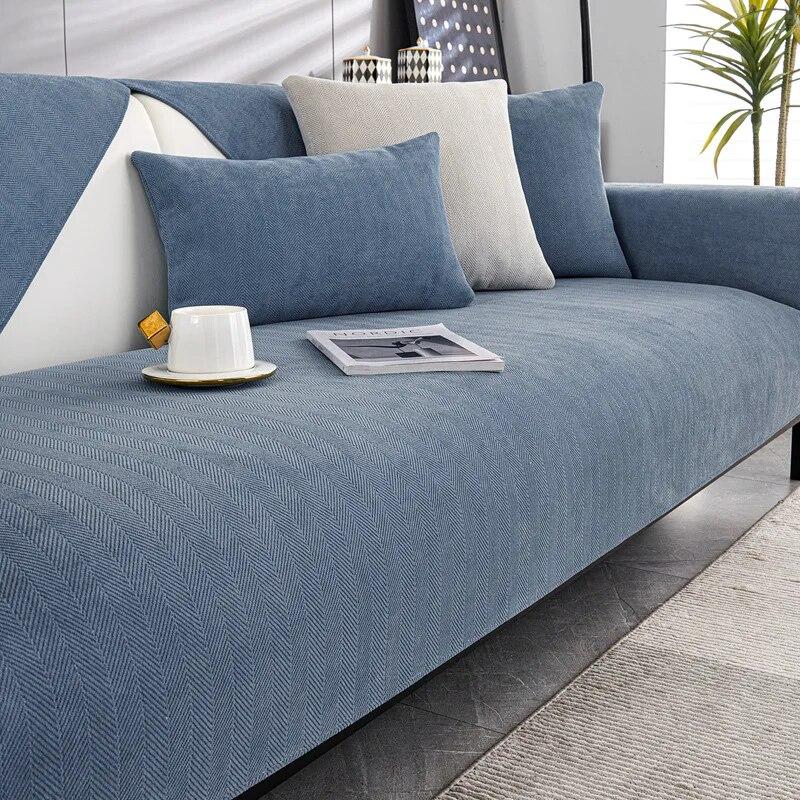 Подушка для дивана для гостиной, роскошный утолщенный нескользящий чехол для дивана, универсальный домашний пылезащитный чехол на четыре сезона, ткань для спинки, подлокотника