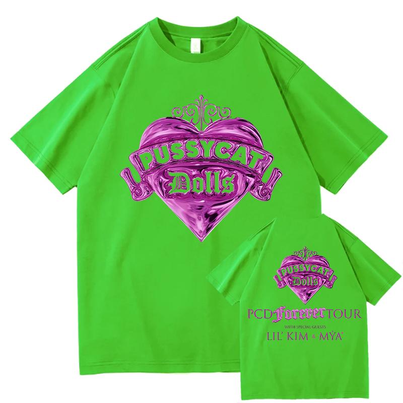 Women Pussycat Dolls Club Song T-shirts Casual Loose Summer O-neck Tshirts Unisex Streetwear Design Graphic Print Merch Clothing