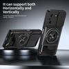 KEYSION Magnetic Phone Case for TECNO Pova 5 5 Pro 5G Slide Camera Lens Protection Upright Kickstand Ring Shockproof Back Cover
