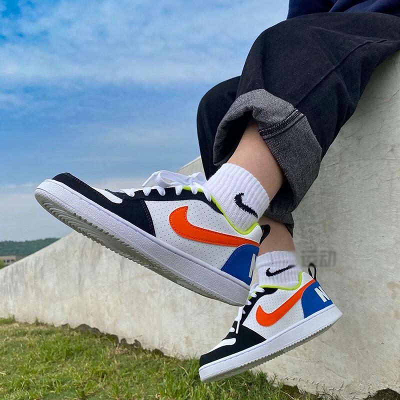Nike Court Borough Low GS 'Black Orange Blue' DV9113-181