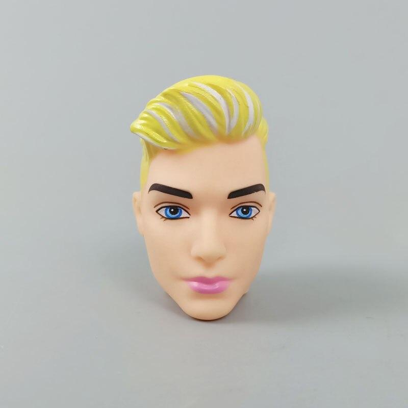 Макияж золотисто-серых волос, голова куклы для мальчика Кена, кукольные головы для 1/6 BJD, аксессуары для кукол для принца Кена, игрушка «сделай сам» для детей