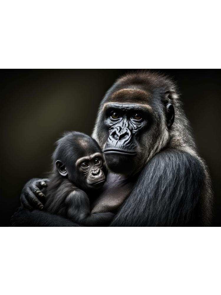 Три Мудрые Обезьяны Портрет Искусство Плакат Печать Холст Картина Животное Настенная Картина Для Гостиной Домашний Декор Куадрос