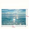 2D Shimmering Ocean Tapestry, Clear Water Sunlight Wall Backdrop