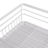 Metal Dish Dryer with Drainer, White