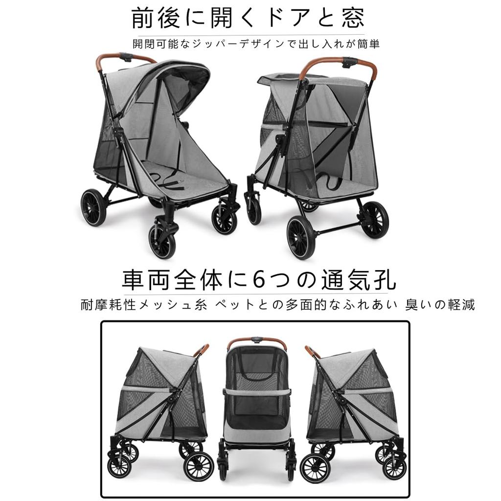 Athvcht Pet Раздельный Тип с Легко собрать собаку Легко хранить собаку Большой Тяжелый груз Удобно для перемещения тележки для маленьких средних и больших собак,