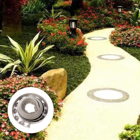 Комплект для ландшафтной окантовки без раскопок с гвоздями Гладкая износостойкость Простая установка L-образный комплект для ландшафтной окантовки Изоляционный пояс из камня и травы