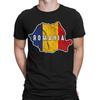 Romania Football Soccer Fans Sports Nationality Supporter Mens T-Shirts #TA-56