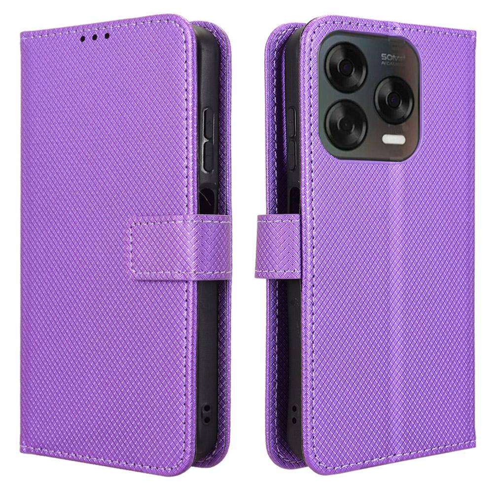 Чехол для телефона для ZTE Blade V70 Design/Nubia V70 Design/Blade V70 Vita из искусственной кожи с ромбовидной текстурой, чехол-кошелек