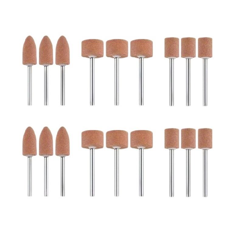 Набор шлифовальных инструментов для рукоделия и полировки камня, абразивные головки различной формы для эффективного удаления материала и сглаживания